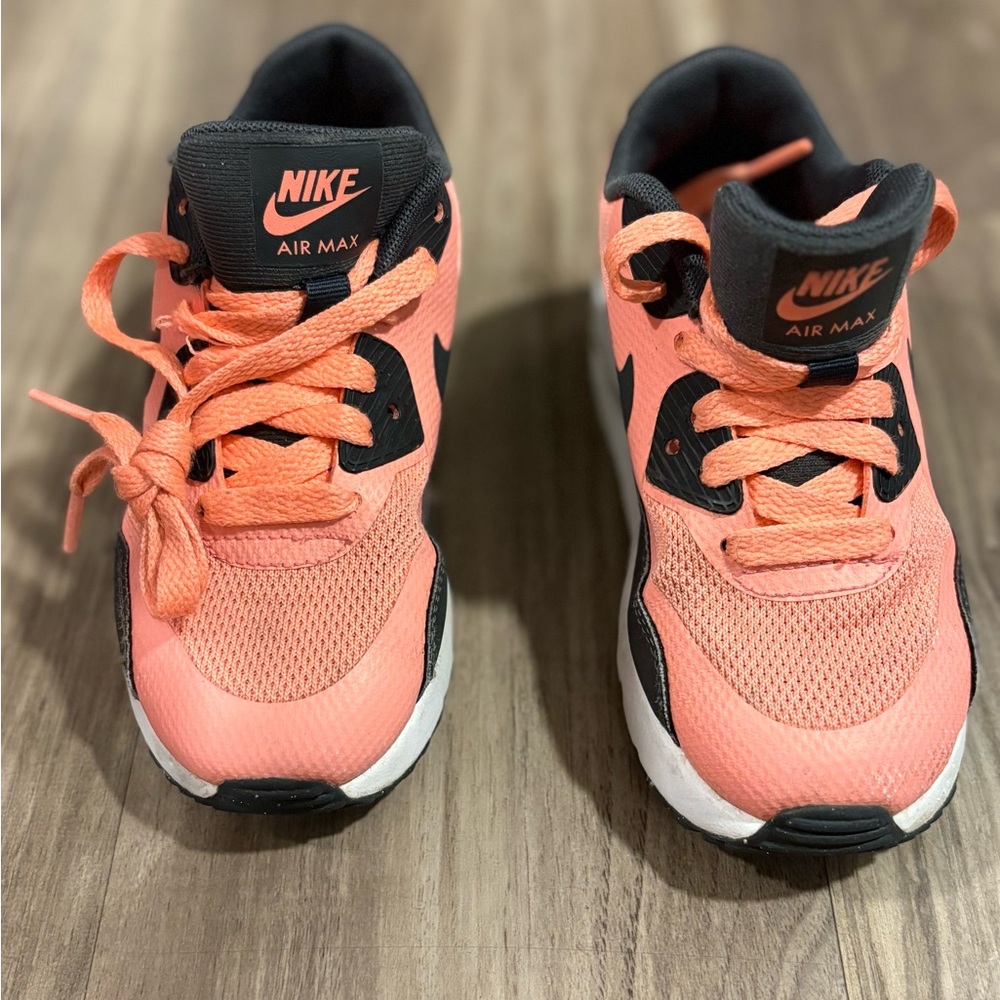 11c Nike Kids Air Max Sneakers - Coral and Black